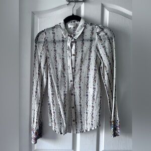 Sezane Claudio Shirt Fleur De Los Angeles - Size 34